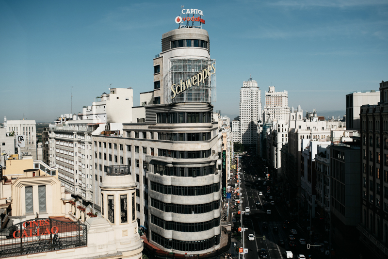 Boda en azotea de Madrid